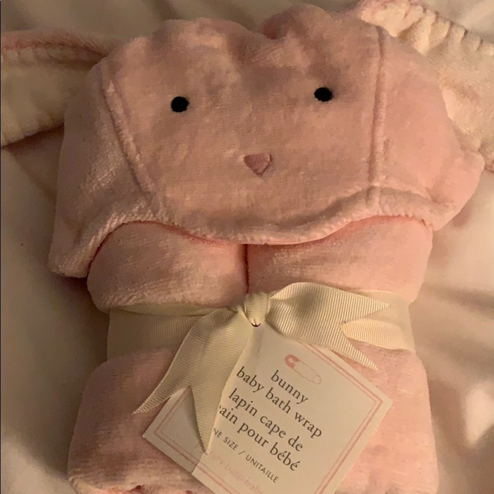 Potter Barn Kids bunny bath towel